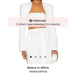 NEVER WORN We wore what bolero and bandeau set